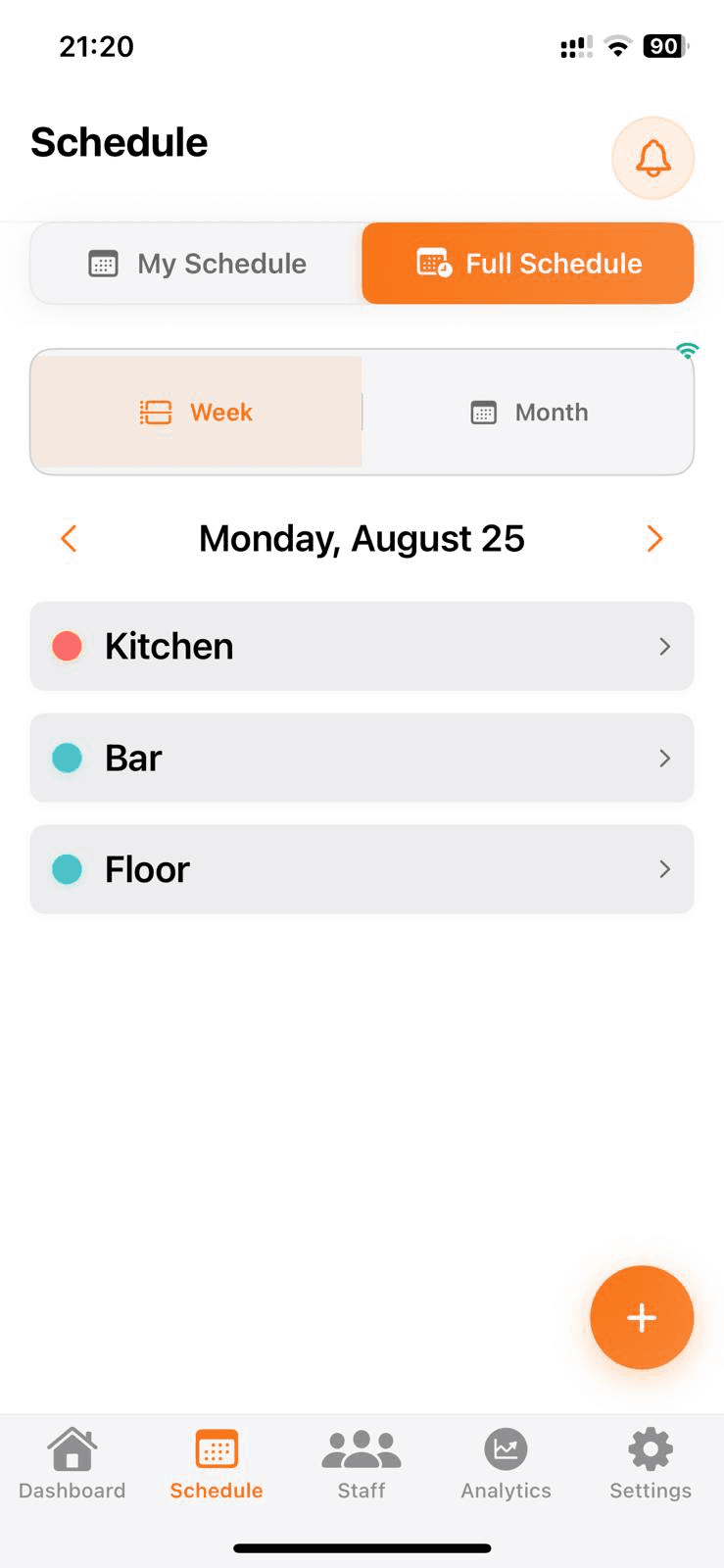 NexShift - לוח משמרות